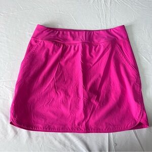 Lands End Swim Skirt Bottoms Womens Size 12 Hot Pink - Pockets - Built In Bikini